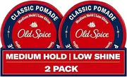 Old Spice Hair Styling Pomade for Men -Medium Hold No Shine 2.22 Each Twin Pack With New Formula,2.22 Fl Oz (Pack of 2)