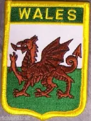 Embroidered International Patch National Flag of Wales NEW bunting