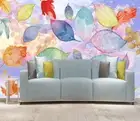 3D Mirage Leaves Wallpaper Wall Mural Removable Self-adhesive 750