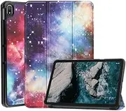 [SATURCASE] Case for Nokia T20, Beautiful PU Leather Flip Foldable Folio Stand Slim Light Auto Wake Up/Sleep Protective Tablet Cover (KN-3)