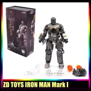 ZD TOYS IRON MAN Mark I MK1 Marvel Avengers 7" Action Figure Kids Toys Gifts