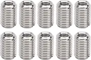10Pcs M8 to M5 Thread Adapter Stainless,Threaded Inserts,Thread Repairing Nut Fastener Accessory M5 X 0.8Mm M8 X 1.25Mm 12Mm