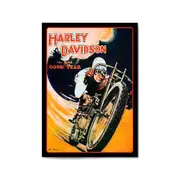 Vintage Motorcycle Advert Man Cave Wall Art