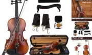 Violin Outfit 4/4 Full Size, Spruce Violin and Ebony Fittings for