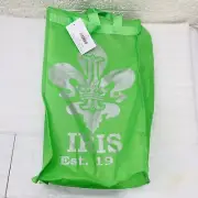 NWT‼ Krewe of Iris Green Mardi Gas Cup Zipper Bag New Orleans 18" x 11" x 7"