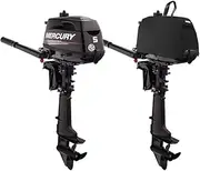 Oceansouth Outboard Motor Vented Cover for Mercury (Mercury 4 Stroke 1 CYL 123CC 4HP 5HP 6HP Vented Cover W/Lift Harness (2012>), Outboard Motor Vented Cover for Mercury)