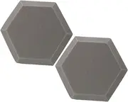Yardwe 2Pcs Hexagon Shaped Indoor Soundproof Wall Pads High Density Acoustic Sound Dampening Mat for Recording Room and Home Use Color