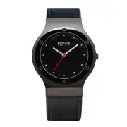 Bering Unisex Watch Wrist Watch Slim Ceramic - 32538-447 Leather