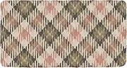 Buffalo Plaid Check Tartan Scotland Cream Peach Brown Portable Toddler Bed Sheet Washable Cot Sheet for Toddler Travel Cot for Toddlers Baby Travel 50'' x 25'' (Sheet,Bed Not Included)