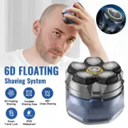 Wet/Dry Razor Electric Head Shaver Bald Men Shaving Beard Hair 6D LED Magnetic
