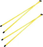 4pcs Golf Direction Stick Fiber Tools Golf Practice Aid Golf Training Aid Golf Training Aid Stick Golf Putting Training Aid Golf Training Aids Swing Sticks Composite Fiber Yellow