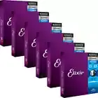 6 Sets 11025 Elixir Custom Light Polyweb Acoustic Guitar Strings 11-52