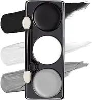 Spooktacular Creations Halloween Makeup Palette 3 Colors Face Body Paint with Brush for Zombie Skeleton Clown Witch Football Baseball Sports SFX Costume Cosplay Dress Up (7 Oz, White Black Grey)