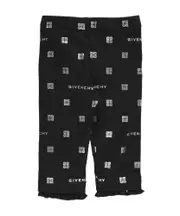 Givenchy Kids Logo Printed Ruffled Detailed Leggings 3 Black