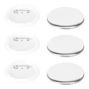 100 Sets Blank Button Badge Parts Set For Button Making Machine Round Sh LLI