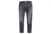 Duke Mens D555 Benson Stretch Tapered Kingsize Jeans (Grey Stonewash) - UTDC181