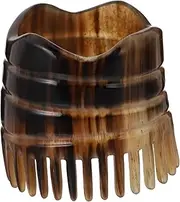Healifty Horn Head Massage Tool Hair Scalp Massager Detangling Brush Exfoliating Shampoo Brush Scalp Scrub Shower Head Scratcher Comb Classic Brown Portable Blood Circulation Promotion Stress Relief