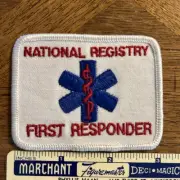 National Registry First Responder Patch (New Old Stock)