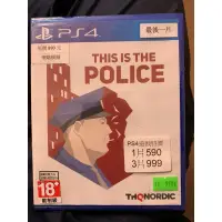 在飛比找蝦皮購物優惠-現貨全新) PS4 這是警察 英文美版 This is th