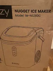 ECOZY Self Cleaning Countertop Nugget Ice Maker, Silver New In Box! IM-NS280C
