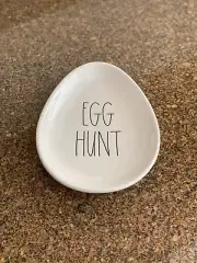 Rae Dunn EGG HUNT Easter Oval Egg Shaped Plate - Brand New - Never Used