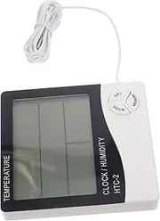 LCD Digital Aquarium Thermometer Hygrometer Dual Temperature Display for Fish Tank Home Garden Accurate Durable Compact Design for Monitoring Living Conditions Random Color