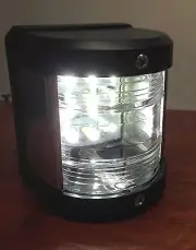 Pactrade Marine Boat White Stern LED Navigation Light - Black Housing
