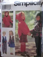9778 UNCUT Simplicity SEWING Pattern Child's Top Vest Pants Skirt Purse OOP SEW