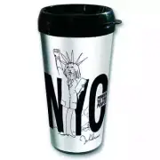 John Lennon - NYC Power To The People Travel Mug