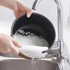 1Pcs Rice Sieve Spoon Kitchen Drain Colander With Handles Rice Washing Tools