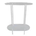 Coffee Table Side Table Acrylic Oval For Living Room