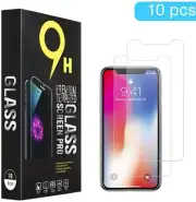 [10-Pack] iPhone 7 8 Plus X XS XR 12 Max Premium empered Glass Screen Protector