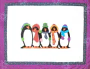 New Applique Quilt Patterns PENGUINS ON ICE 36¾" x 24¼"