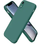MCC iPhone XR Soft Liquid Silicone Shockproof Case Cover Apple iPhoneXR [Dark Green]