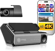 4G Dash Cam with 4K Front + Rear – Dual Camera Live View System, GPS Tracker, Night Vision, Security Parking Mode, G-Sensor, App Control, Loop Recording