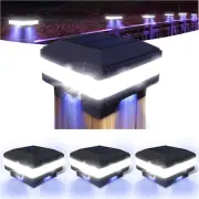 Solar Post Lights Outdoor - 4X4 Post Solar Lights - IP65 Waterproof 160 LM Solar