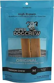 Super Himalayan Dog Chew-All Natural Hard Cheese Himalayan Dog Treats-Long Lasting Yak Dog Chews,Made from Milk,Medium Pack of 2,for Most Dogs 7-15 Kg