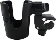 CLISPEED Water Cup Holder and Milk Bottle Holder for Stroller Bike Wheelchair Shopping Cart Bottle Holder Removable Pram Accessory for Easy