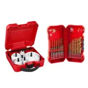 Milwaukee HOLE DOZER Bi-Metal Hole Saw Set + Titanium Drill Bit Set (42-Piece)