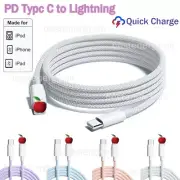 Braided USB Charger Phone Cable Data Sync For iPhone 14 13 12 11 Pro Max XR iPad