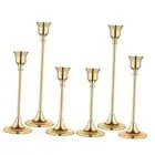 Candlestick Holders,Taper Candle Holder for Candlesticks 2sets (6pcs) Gold