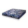 [特價]ASSARI-藍色厚緹花布護背式冬夏兩用彈簧床墊(雙人5尺)
