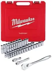 [Milwaukee] 48229010 ½’’ 47pc SAE & Metric Ratchet and Socket Set