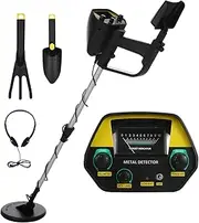 Metal Detectors, Metal Detector MD-4030 High Sensitivity Outdoor Gold Digger with LCD Display Waterproof Coilfor Beginners Kids Detector for Beach/Gold Hunting(3)