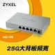 【含稅公司貨】Zyxel合勤 MG-105 桌上型無網管 5埠 2.5GbE Multi-Gigabit交換器(金屬殼)