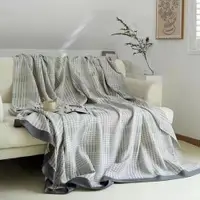 在飛比找ETMall東森購物網優惠-竹棉紗布毛巾被夏涼被單雙人空調蓋毯竹纖維午睡被沙發巾柔軟舒適