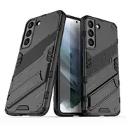 Slim Case For Samsung S22 Shockproof Dual-Layer Stand Cover - Black