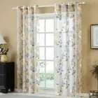Flower Tulle Peony Pattern Home Decoration Sheer Curtains Window Drapes Curtain