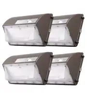 4pcs. New Outdoor 80Watt LED Commercial Wall Lights Dusk-to-Dawn IP65 Waterproof