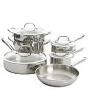 Kenmore Elite Devon 10Pc Heavy Gauge Stainless Steel Cookware Set